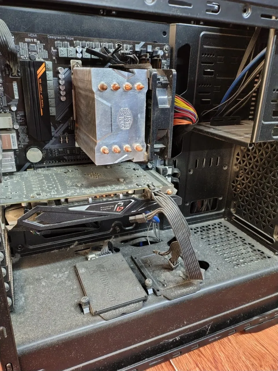 PC antes de la limpieza